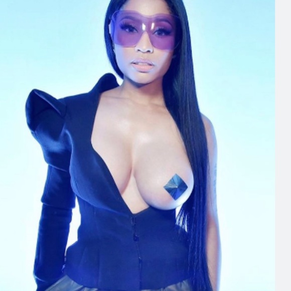 Handmade black sequins pasties nipple covers sequins burlesque party festival - Picture 7 of 10